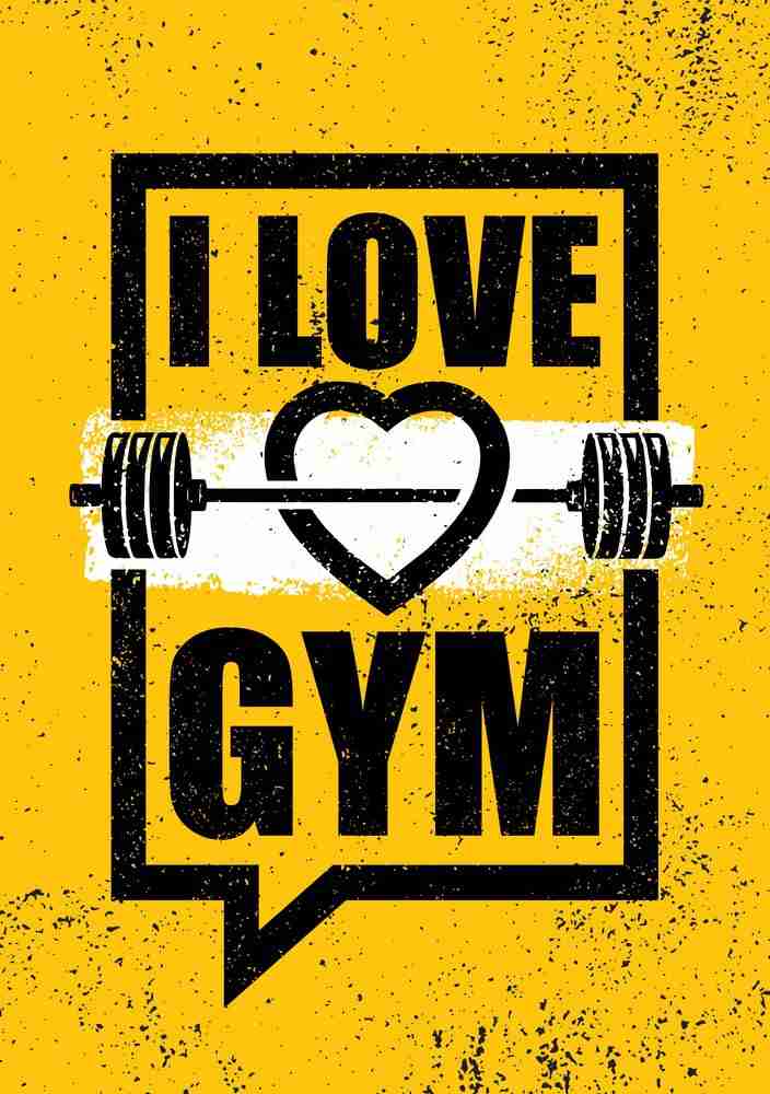 KD i love gym Sticker Postermotivational quotes Paper Print - Quotes &  Motivation posters in India - Buy art, film, design, movie, music, nature  and educational paintings/wallpapers at