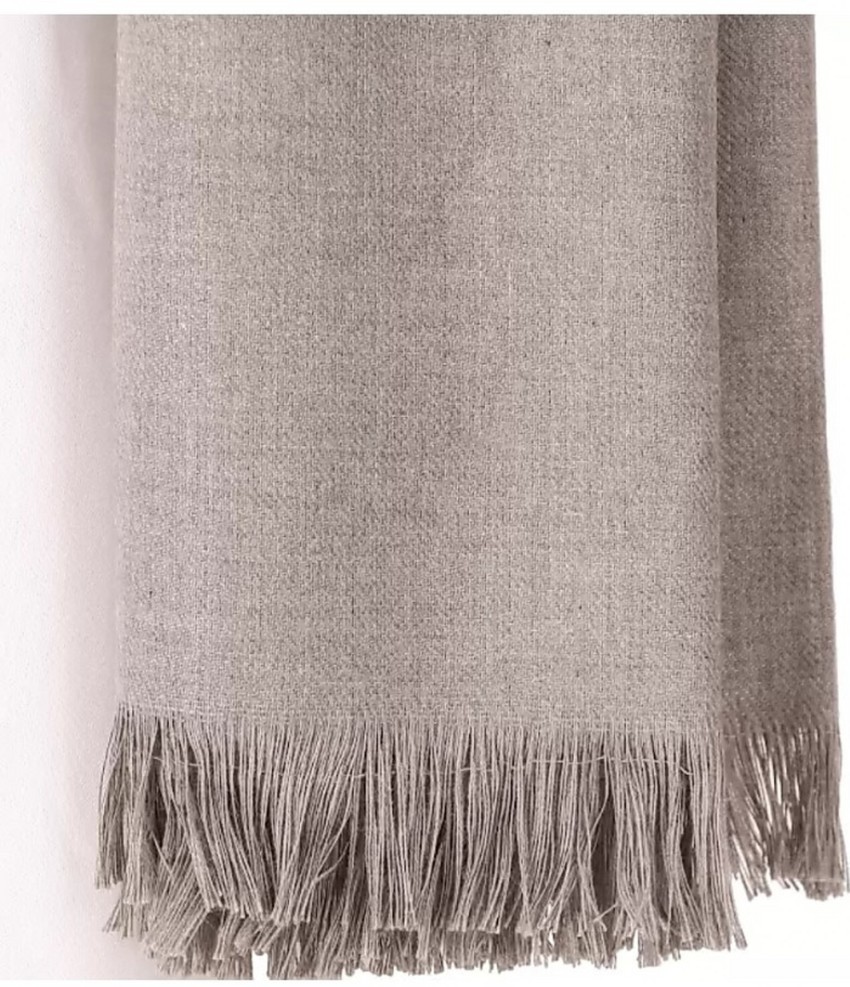 Women's and Men's Beige Cashmere Scarf