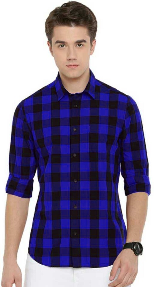 matching pant for blue checked shirt