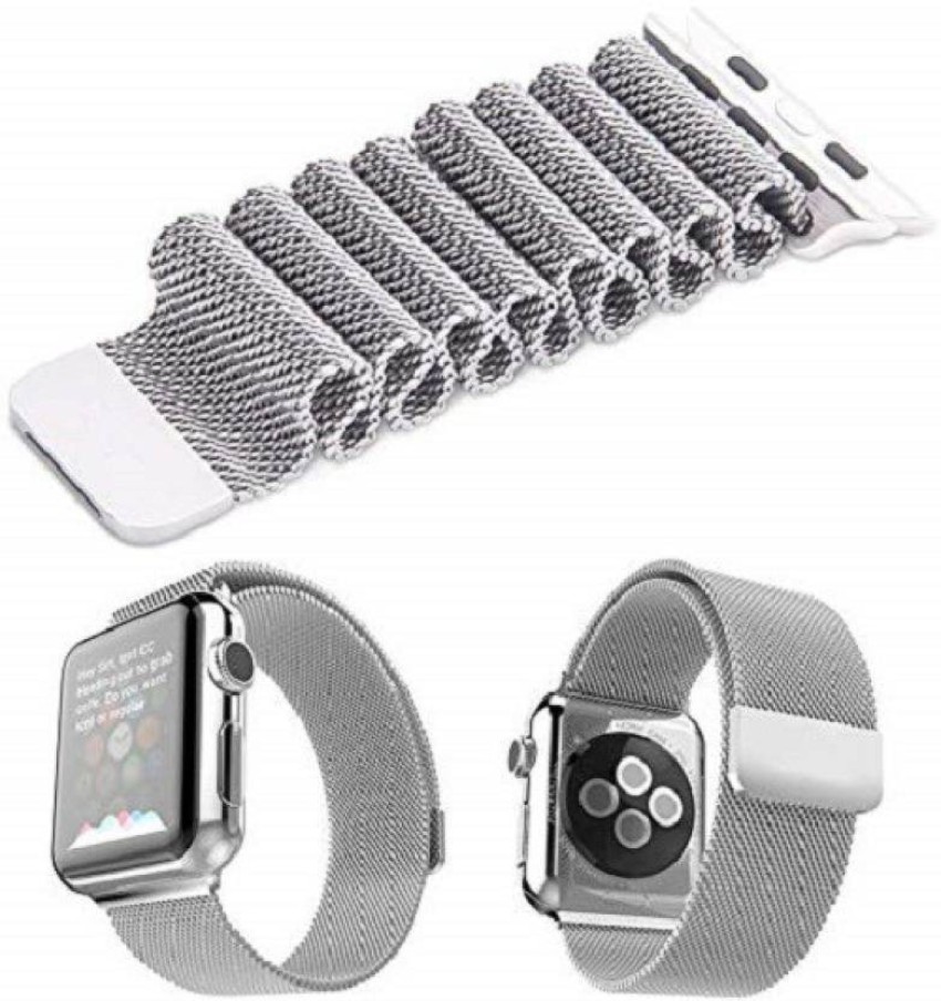 Safeseed Smart Watch Metal Strap Loop Replacement Band 42mm 44mm 45mm  Magnet Lock Chain WS137 at Rs 120/piece, George Town, Chennai