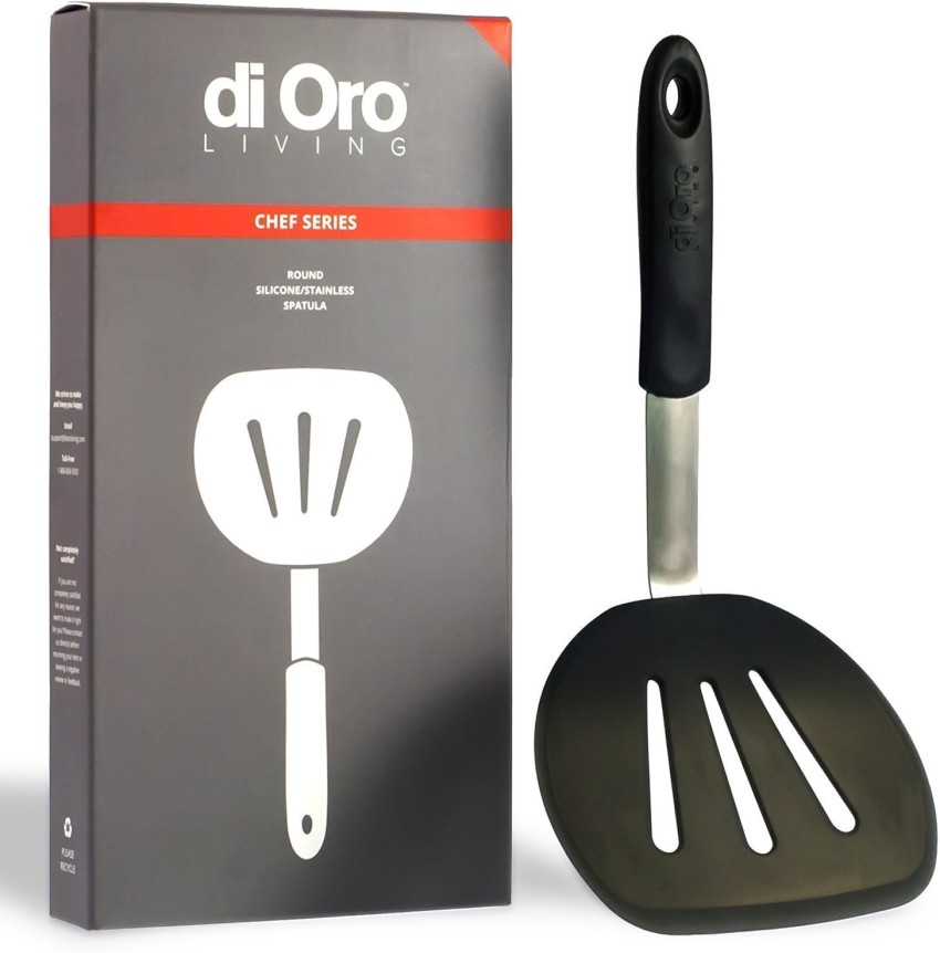 di Oro Living di oro silicone spatula set - rubber kitchen spatulas for  baking, cooking, & mixing 