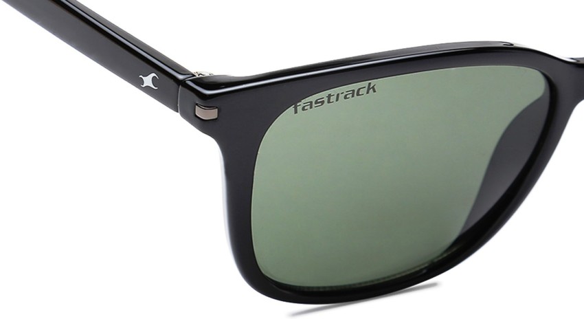 Fastrack Men Square Polarization Sunglasses (Black_ M ) : Amazon.in: Fashion