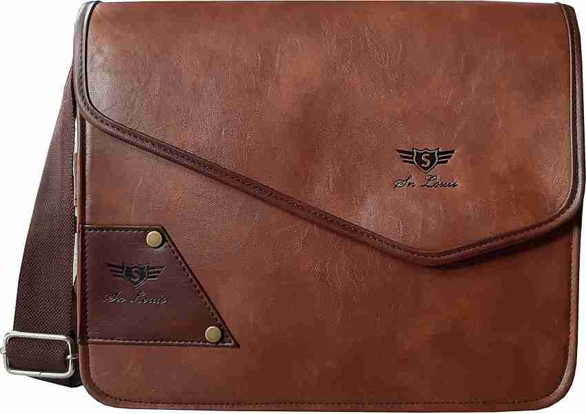 Buy Sn Louis Men Brown Sling Bag BROWN Online @ Best Price in India