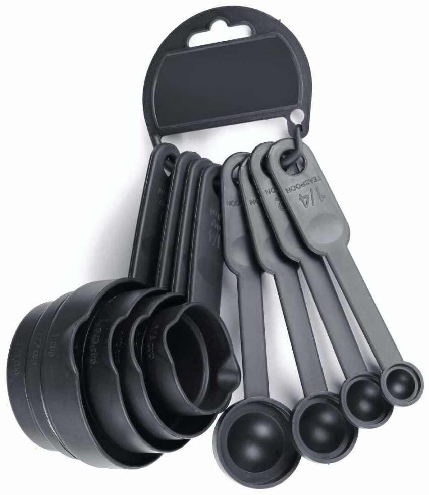 INOVERA Plastic 12 Piece Measuring Cups and Spoons for Kitchen