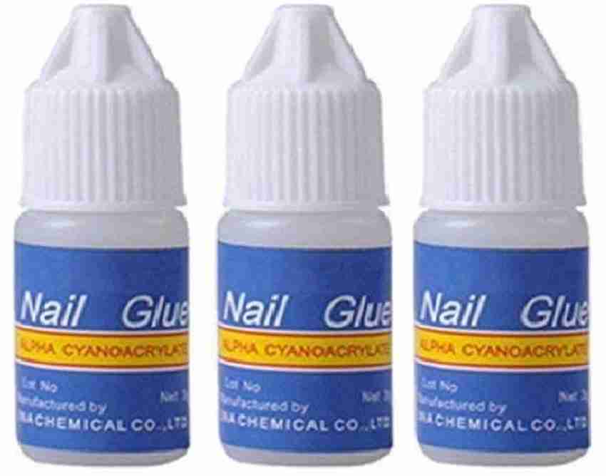 1 Bottle Nail Patch Glue Strong Adhesive For Nail Art & Rhinestone &  Diamond Stickers, 3g, Blue & White