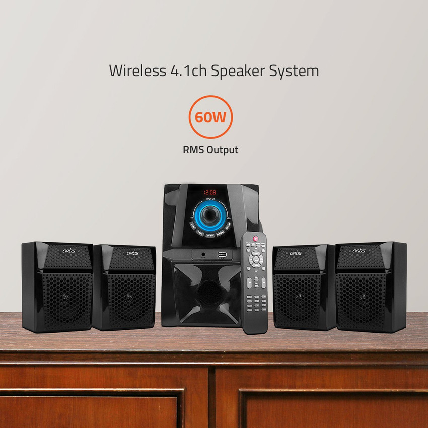 Buy artis MS 444 4.1 Ch Wireless Multimedia Speaker System With Fm