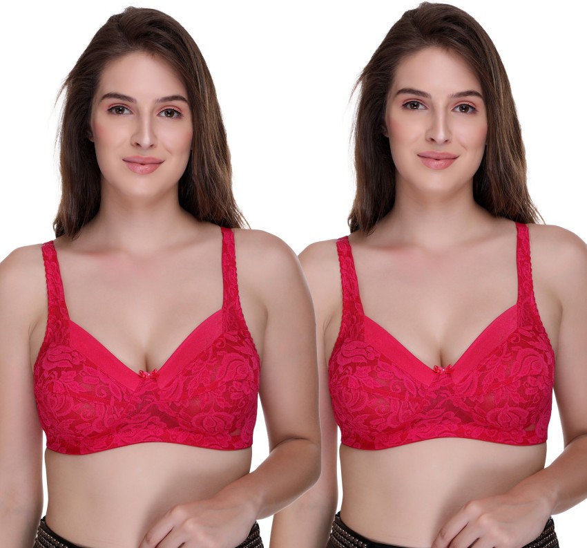 SONA Women's Lace SL 008 Full Coverage Non-Padded Bra