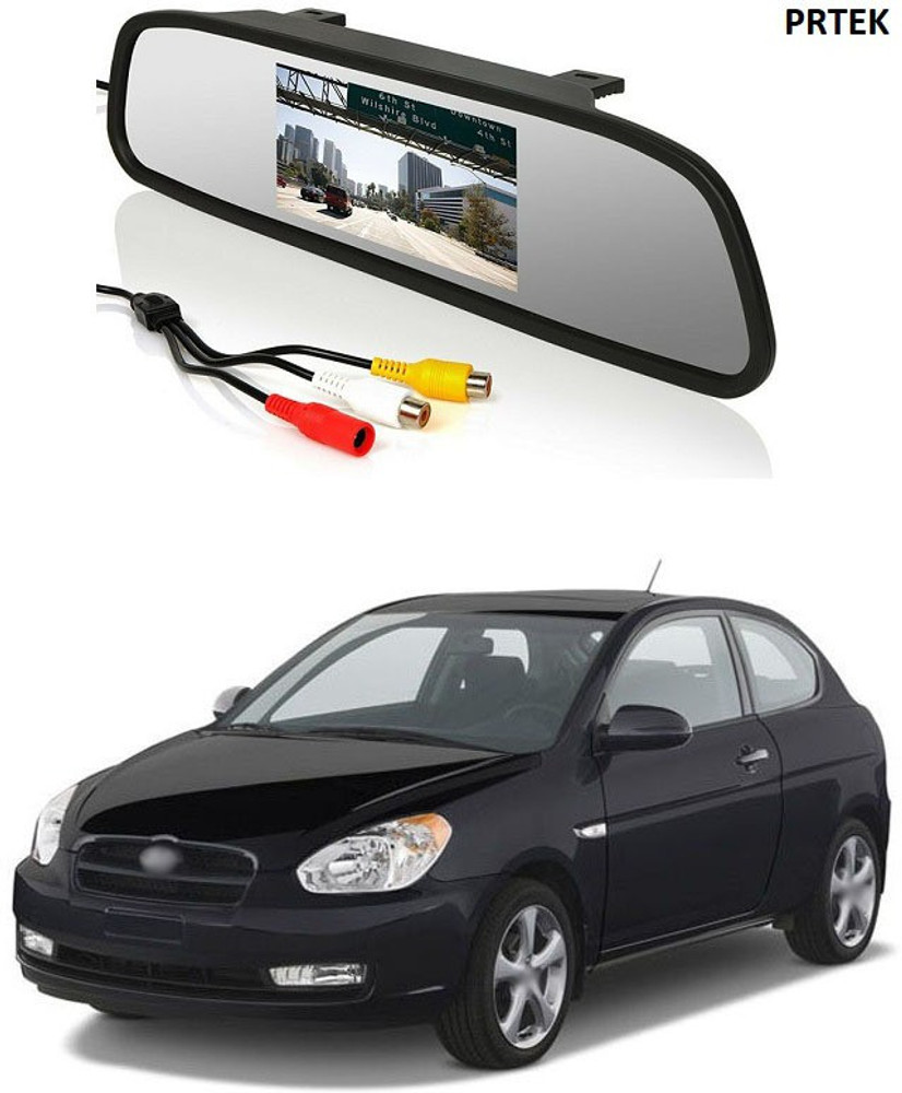 PRTEK Rear View 4.3 Inch TFT LCD Monitor Mirror Screen Display For