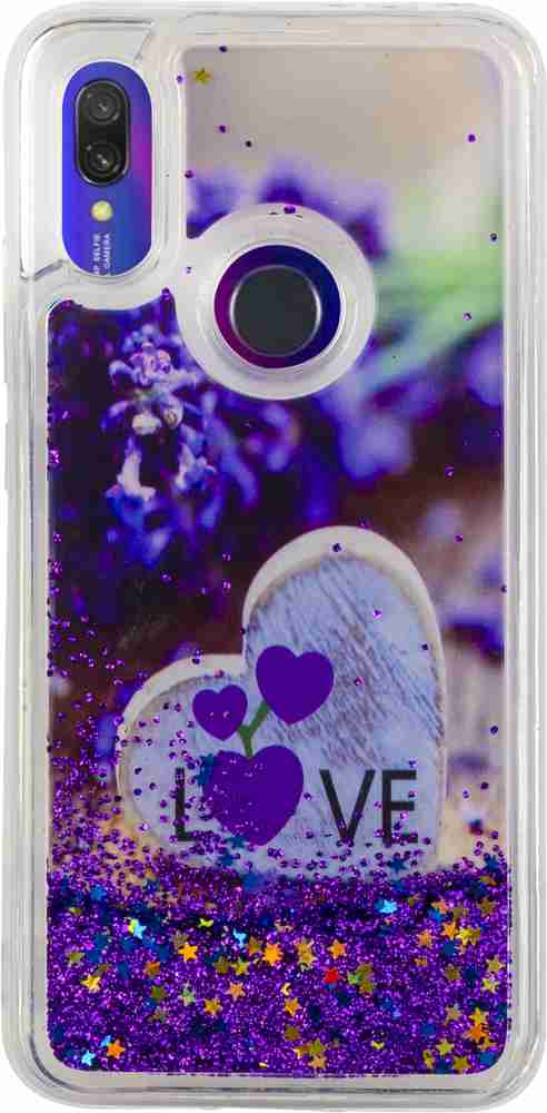 GBAKS Back Cover for REDMI Y3 Fully Glitter and Liquid with Printed HEART in The Middle GBAKS Flipkart