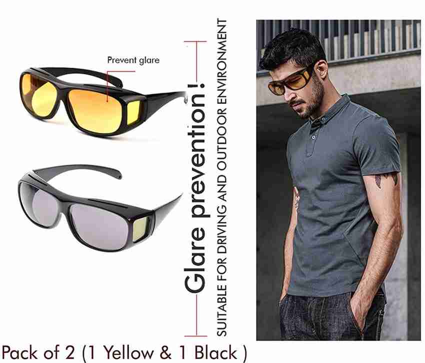 Hd vision wraparounds anti glare glasses store