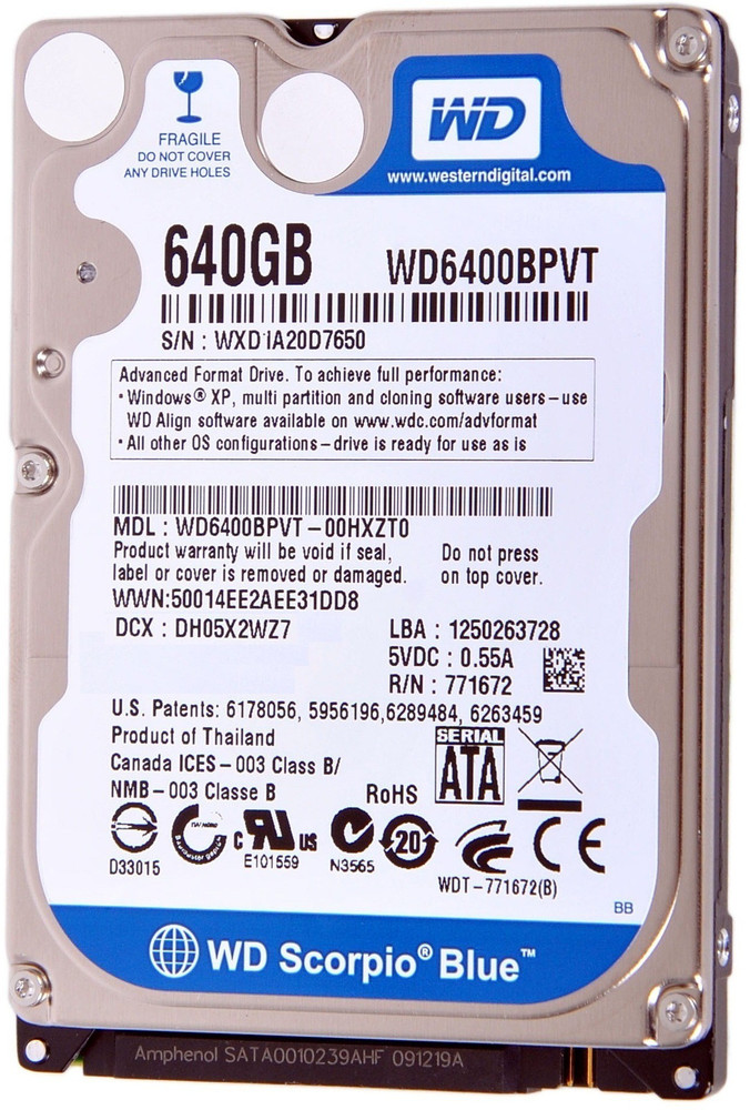 Wd blue on sale scorpio 500gb