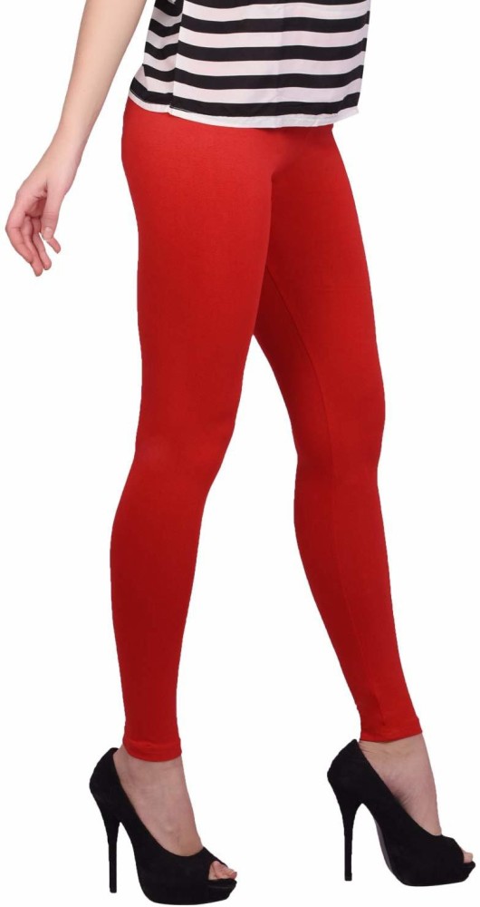 Ankle Leggings-Apple Red