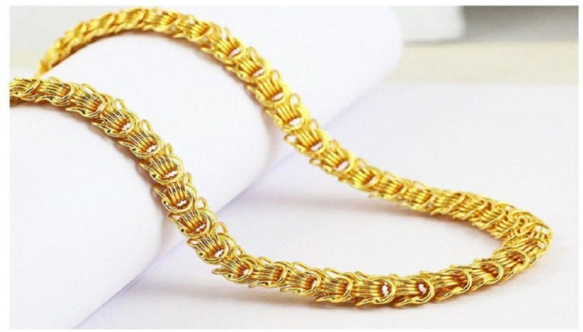 Shankhraj Mall Holo Heart Koyali New Design Mens Gold Plated Chain