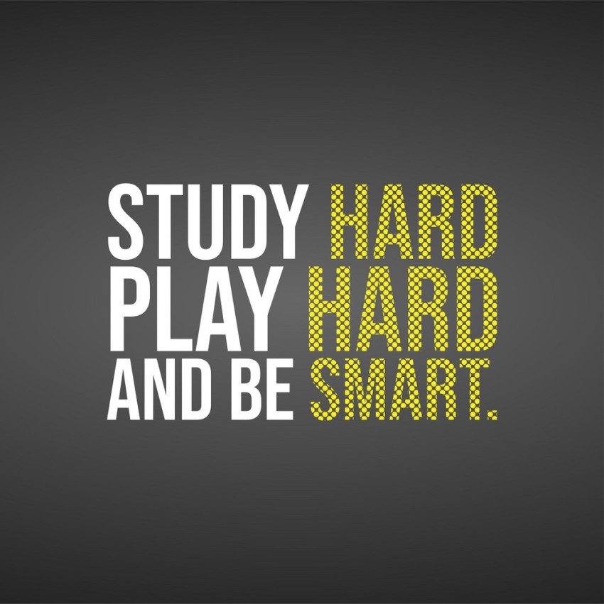 study hard poster