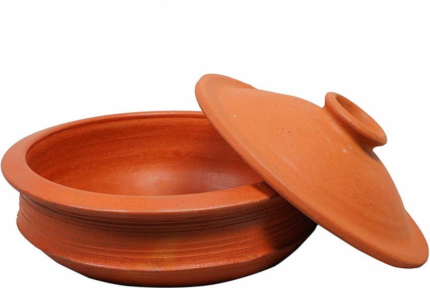 Indian Clay Mitti Earthen Pot for Cooking & Serving, Earthen