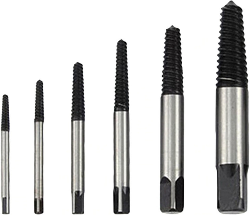 atozshop11 6pcs Broken Bolt Screw Extractor Remover Set Easy Out Drill Bits Tools Screwdriver Bit Set Price in India Buy atozshop11 6pcs Broken Bolt Screw Extractor Remover Set Easy Out Drill