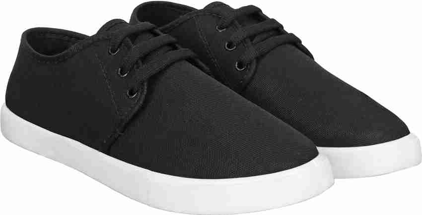 Black casual shop shoes flipkart