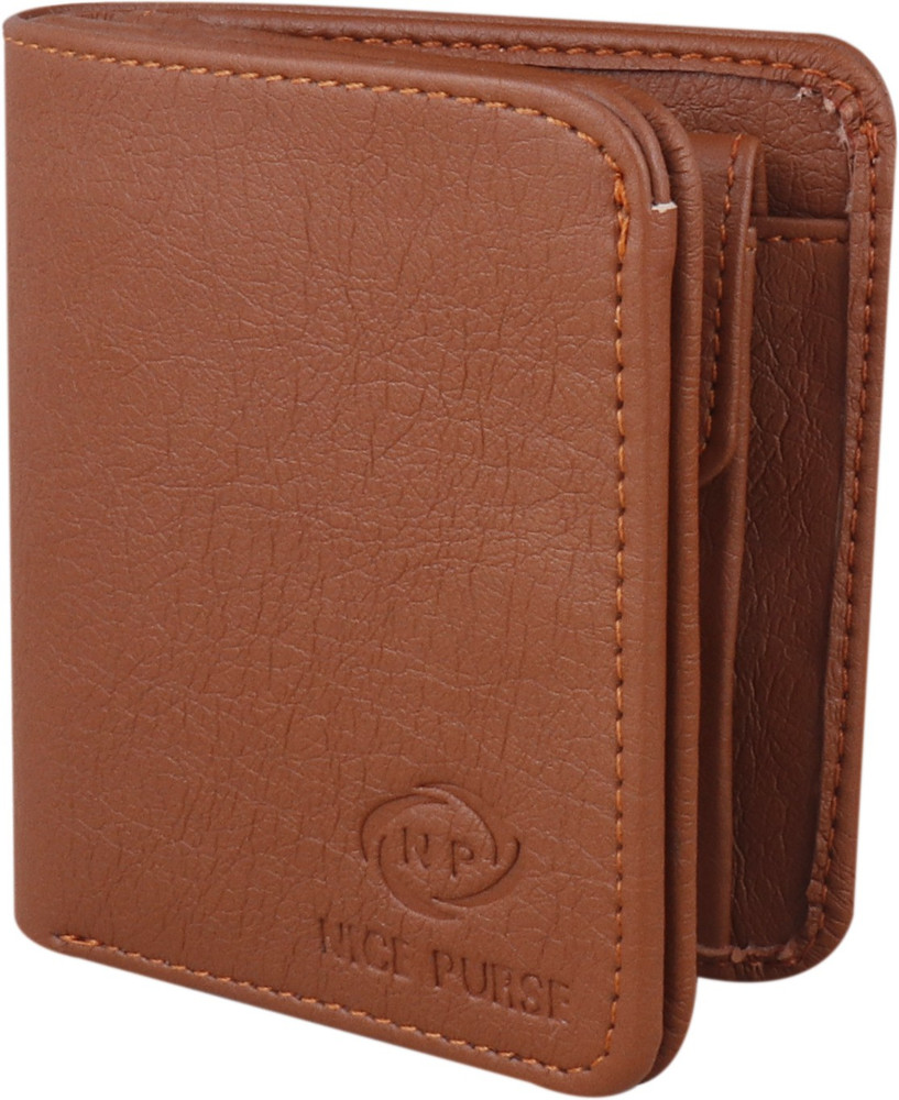 Nice Purse Men Formal Travel Trendy Tan Artificial Leather