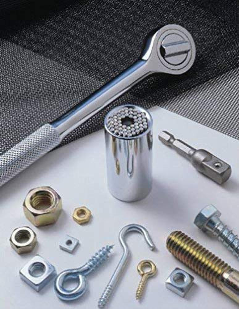 Self adjusting shop socket wrench