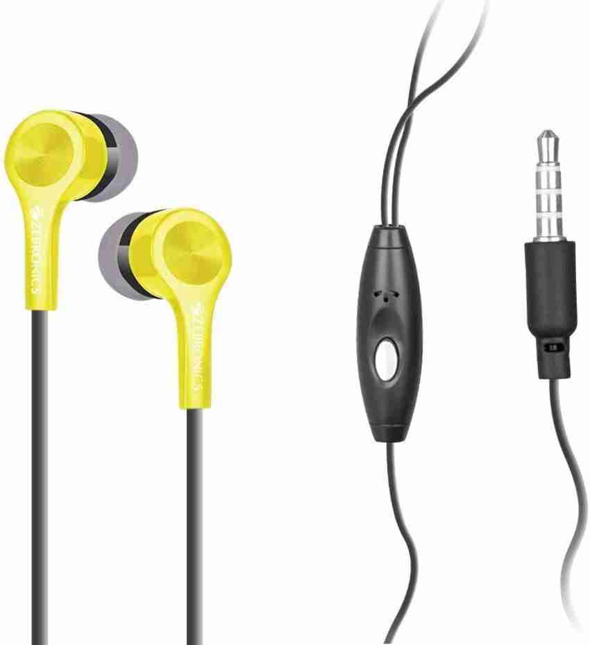 Zebronics emz10 stereo earphone online with mic
