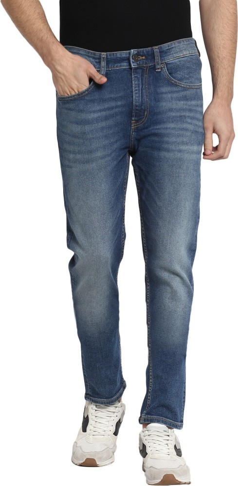 Charcoal Denim Ripped Jean With Red Tape | Men's Clothing & Fashion |  HisColumn