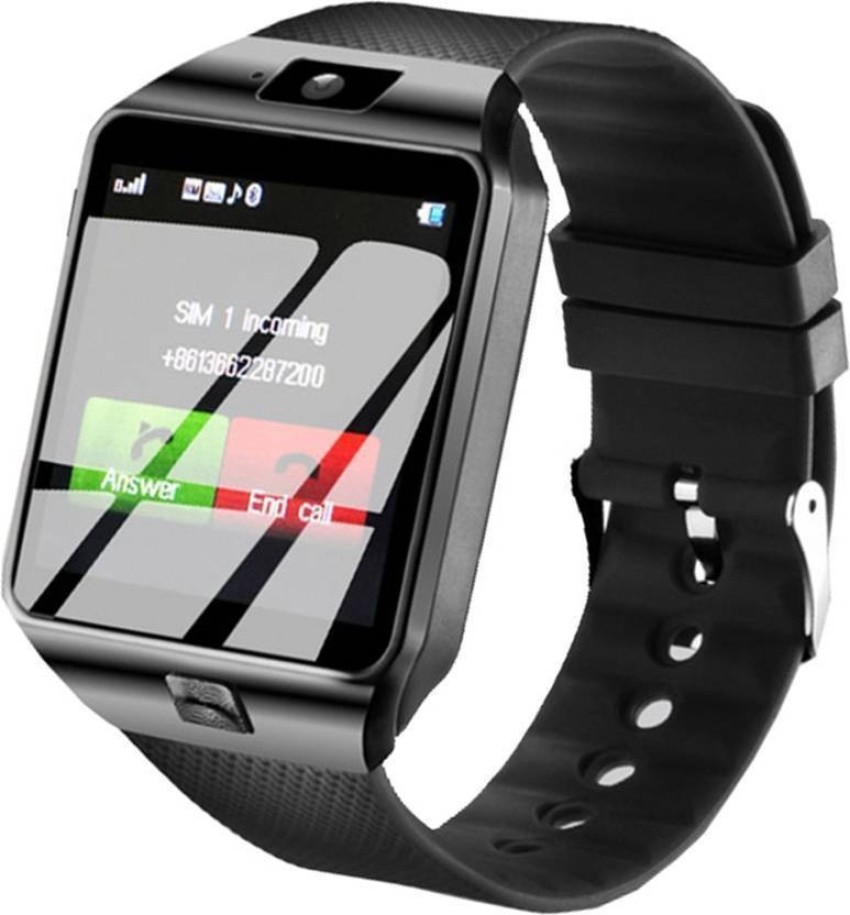 Buy DZ09 4G Calling Bluetooth Camera Phone Smartwatch - Black Online at  Best Prices in India - JioMart.