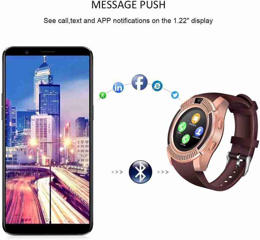 App smart watch v8 discount