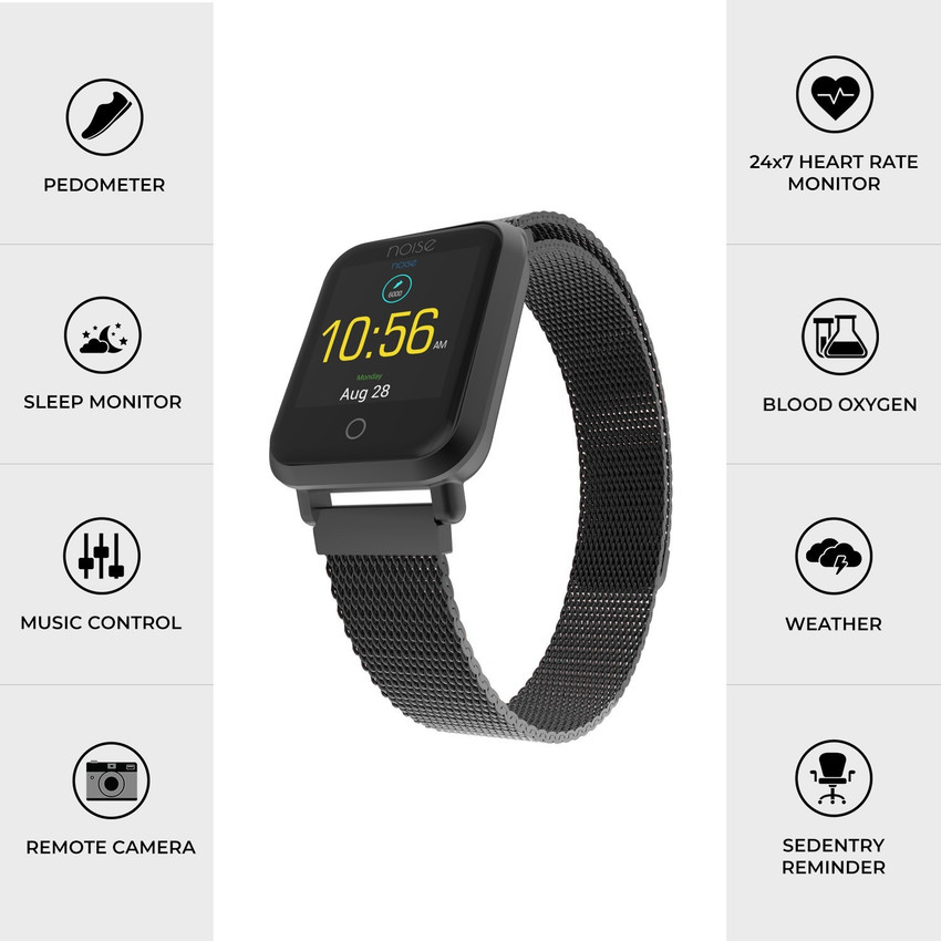 Noise colorfit pro metallic edition smartwatch sale