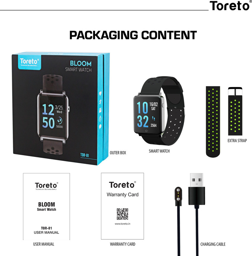 Toreto smartwatch app best sale
