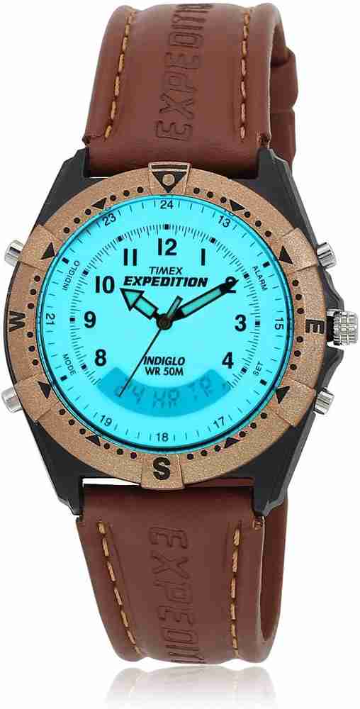 Timex tw00zr112 leather analog discount