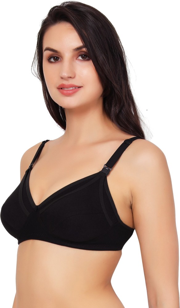 ECOMAMA Organic Cotton & Bamboo Antimicrobial Nursing Bra with Removable  Pads Solid Red Online in India, Buy at Best Price from  -  11288574