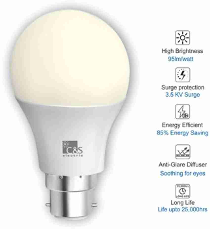 C S ELECTRIC 12 W Round B22 Basic LED Bulb Price in India Buy C S ELECTRIC 12 W Round B22 Basic LED Bulb online at Flipkart