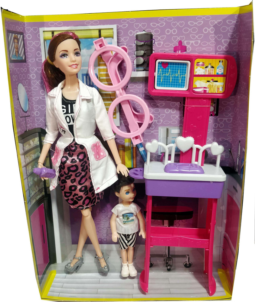 Barbie eye doctor playset discount
