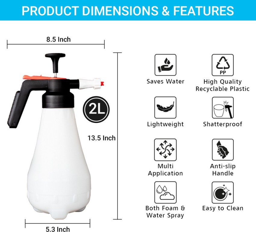 1.5l pump foam sprayer, hand pressure