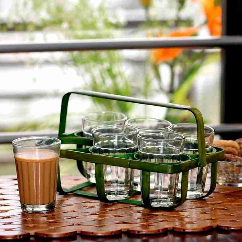 Artista Pack of 12 Classic Cutting Chai Tea Glasses 100ml x