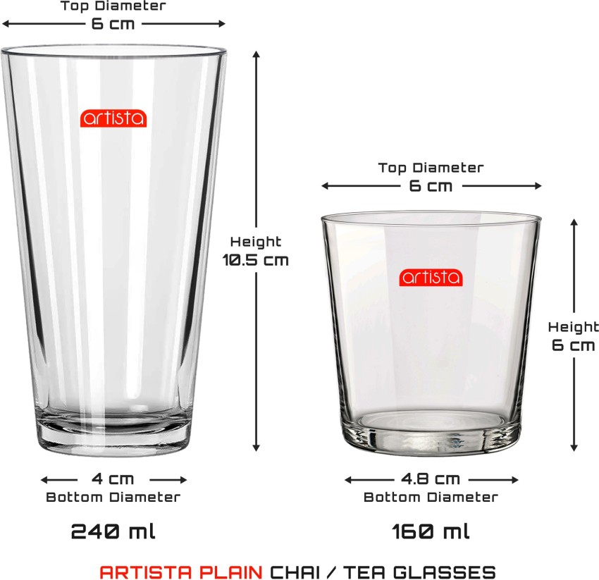 Plain 290ml Square Small Water Glass, For Home