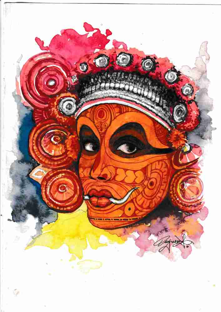 Theyyam drawing deals