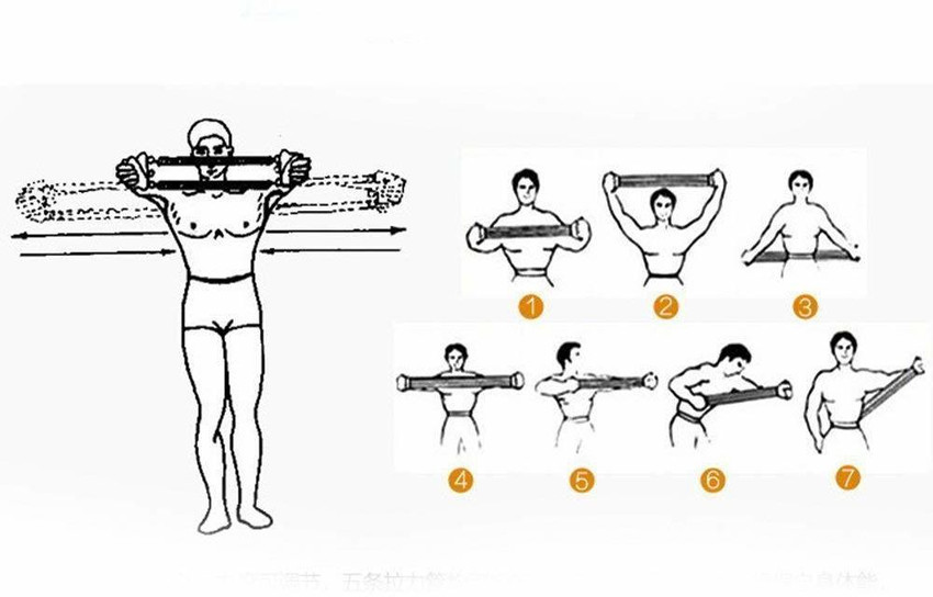 Chest expander exercise guide sales