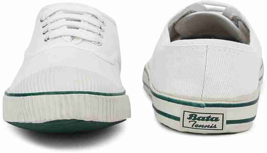 Bata white shop canvas school shoes