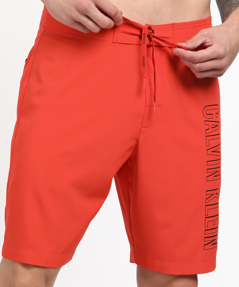 Calvin Klein Underwear Solid Men Red Regular Shorts