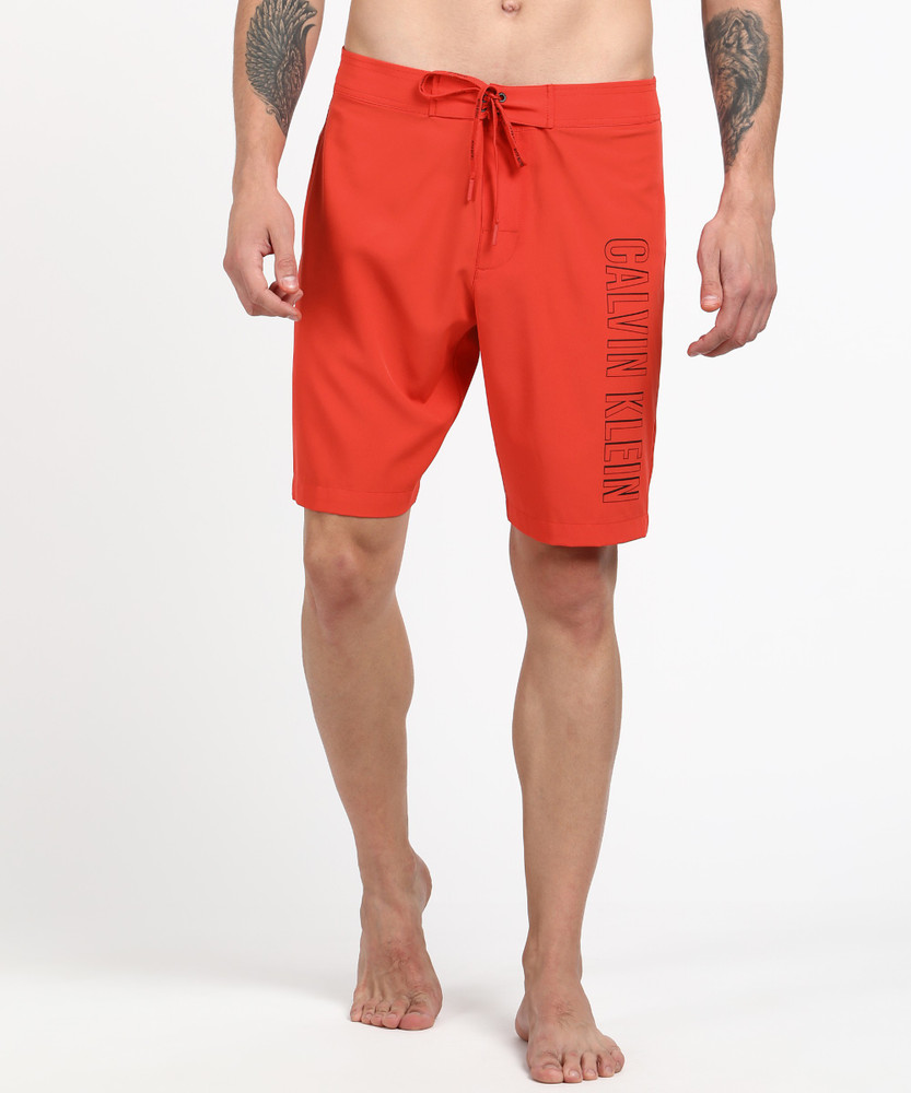 Orange calvin klein shorts outlet
