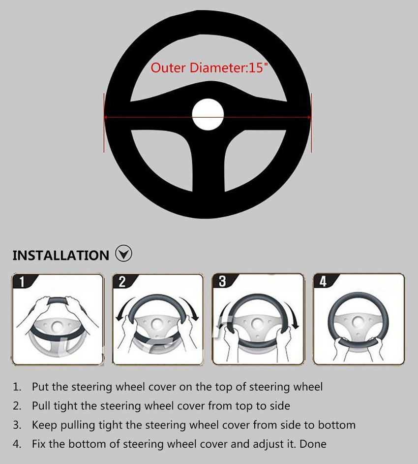 Honda fit steering wheel cover sale size