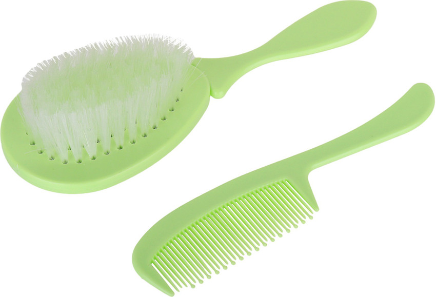 FIRST TREND Comb Brush Set For Baby Girls Boys Green
