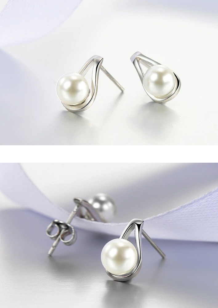 Silver shoppee earrings online