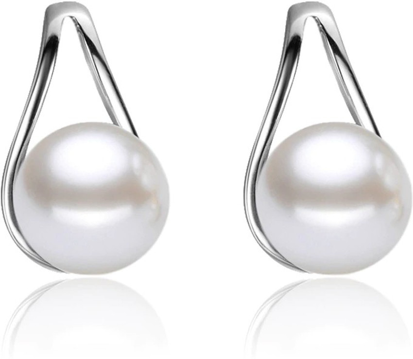 Silver shoppee earrings sales