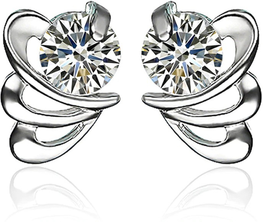 Silver shoppee earrings online