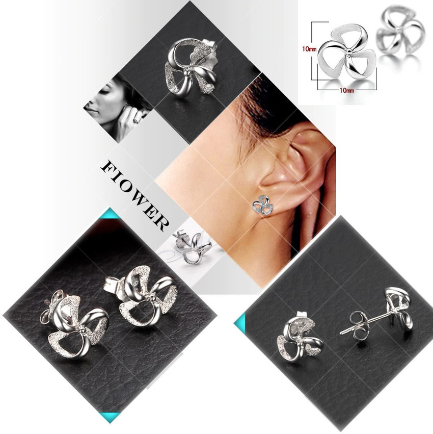 Silver Shoppee Silver Shoppee Sterling Silver Earrings for Baby Girls Girls and Women SSER1513 Sterling Silver Stud Earring