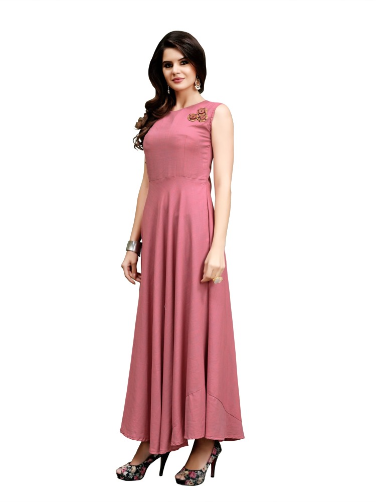 Flipkart long clearance gown party wear