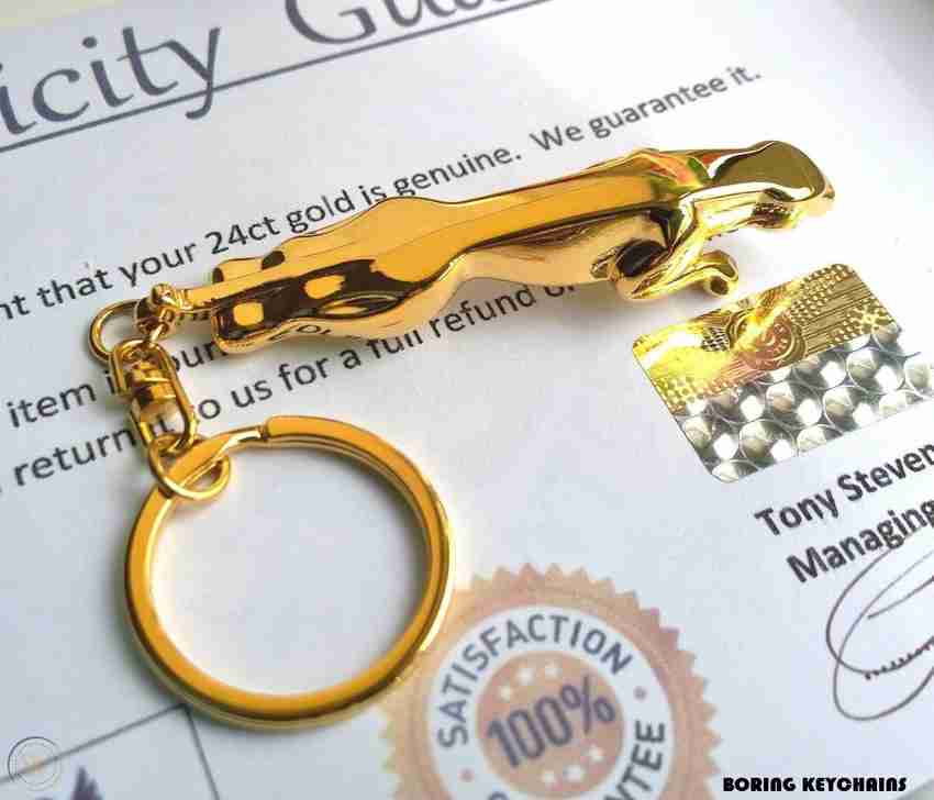 Gold shop plated keychain