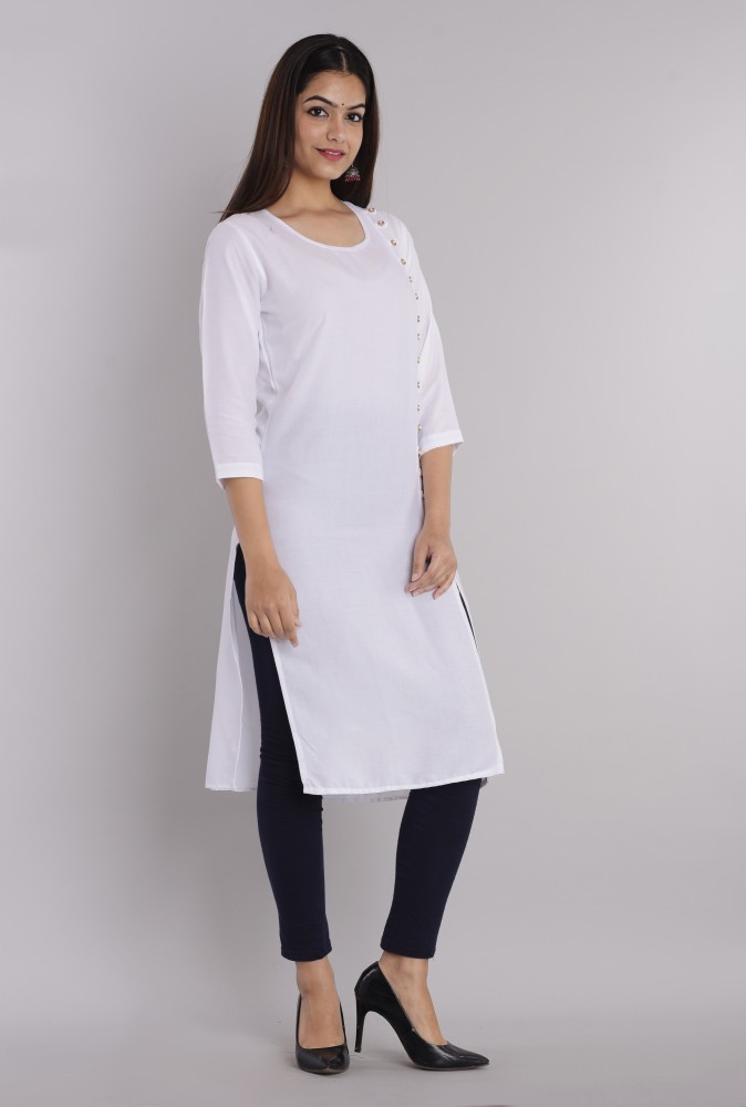 NEWLOOKJAIPUR Women Solid Straight Kurta Buy NEWLOOKJAIPUR Women